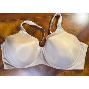 Leading Lady Bra Size 48DD Beige With Lace Trim